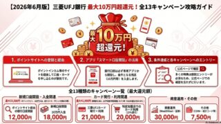 三菱UFJ10万円超還元キャンペーン2026年6月