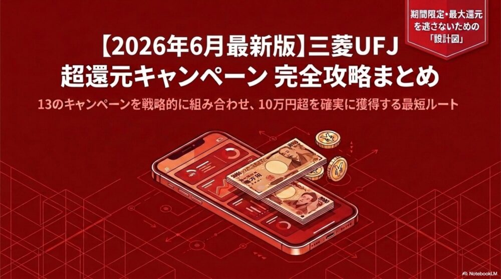 三菱UFJ１０万円超還元まとめ